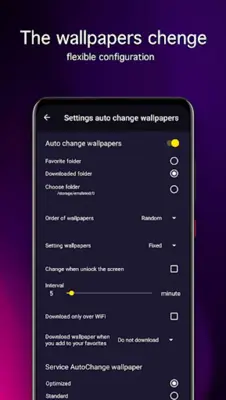 Purple Wallpapers 4K android App screenshot 1